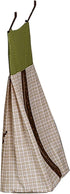 CribMATE 1 Owl / Checked Nursery Diaper Stacker PC Baby Diaper Hanging Bag (Green)