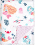 PHF Minky Baby Blanket for Girls with Double Layer and Soothing Raised