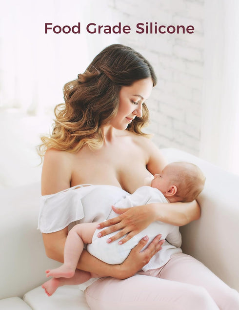 Momcozy (2, 24mm) Nipple Shields for Breastfeeding Newborn, Contact Nipple Shields Food-Grade Silicone