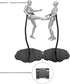 XyviLokit 6Pack 1/144 Black Action Figure Display Stand with Flexible Metal Arms & Waist Clip, Metal Figure Stand