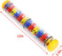 Rainmaker 12 inch Rattle Tube - Music Sensory Auditory Instrument Toy for Babies - Yellow Color