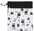 Zebra Print Waterproof Reusable Diaper Bags for Wet and Dry Storage