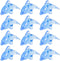 ArtCreativity Acrylic Dolphin Cake & Cupcake Toppers - Set of 24 Mini 2 Inch Dolphin Figurines for Parties