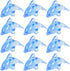 ArtCreativity Acrylic Dolphin Cake & Cupcake Toppers - Set of 24 Mini 2 Inch Dolphin Figurines for Parties