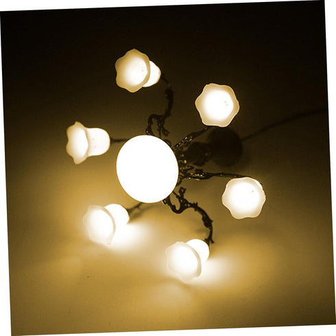 Model Chandelier Mini Lamp for Doll House, Tiny House Ceiling Lamp, Dollhouse LED Chandelier Miniature Furniture