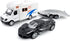 Toy Camper RV Trailer Towing Supercar, Diecast Motorhome Toys for Boys, Pull Back Cars for Outdoor Adventure Play Set