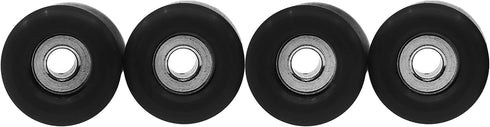 Teak Tuning Eco 85D CNC Poly Fingerboard Wheels, Street Shape, 7.5mm Dia., 5mm Wide - Black Colorway