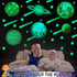 UNTOLD PLANETS 195+PCS Glow in The Dark Planets for Ceiling Decorations, Star Stickers for Kids Room Decor