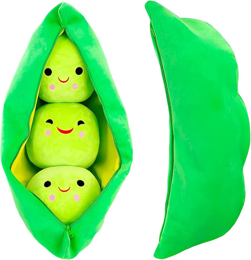 AOQI Giant Peas in A Pod Plush Toy Pea Pod Pillow Cute