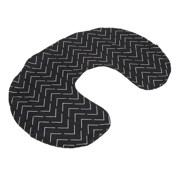 Breastfeeding Pillow Slipcover, U Shape Nursing Pillow Cover, Black Geometric Print, Soft