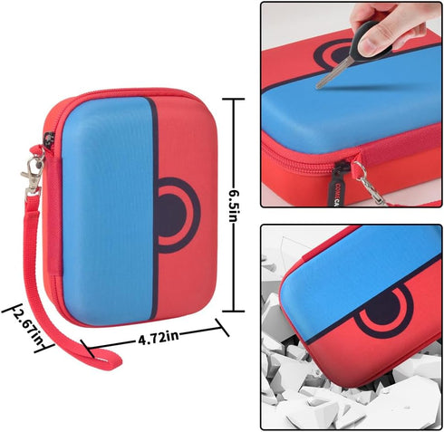 Comecase Cards Holder Case for SKYJO, Bicycle Playing Cards, UNO, Phase 10, Card Game Storage Organizer, Red