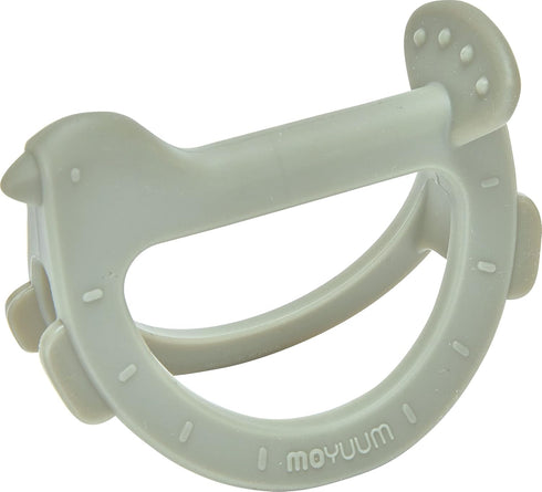 Swing Bird Teether (Green) | 100% Platinum Silicone | Easy to Hold Baby Teether for 3-12 Months | Pack of 1