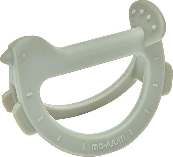 Swing Bird Teether (Green) | 100% Platinum Silicone | Easy to Hold Baby Teether for 3-12 Months | Pack of 1