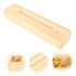 Wooden Pregnancy Test Keepsake Box with Lid Genuine Footprint Design Newborn Announcement Storage Case for Mementos