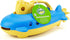 Green Toys Submarine in Yellow & Blue - BPA Free, Phthalate Free Bath Toy with Spinning Rear Propeller