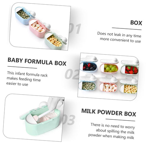 Portable Formula Dispenser Leakproof Travel Milk Powder Container for Outings Easy to Clean Compact Design