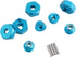 12mm Wheel Hex Hubs Drive Adapter, Flange M4 Lock Nuts Aluminum for Redcat Axial HSP RC Truck Model Car