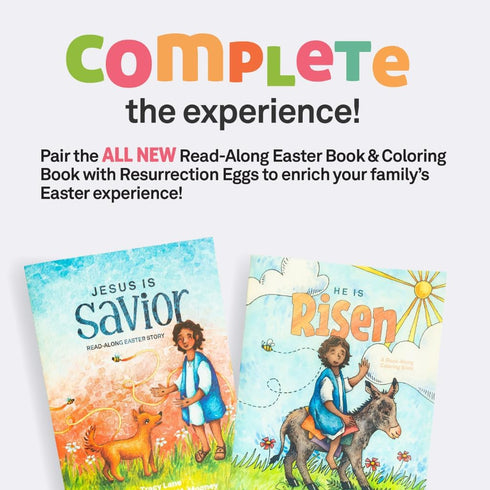 30th 12-Piece Set FAMILYLIFE Resurrection Eggs Anniversary Edition with Booklet & Religious Figurines that Tell the