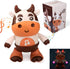 Zhenfala Dancing Cow Toy for Babies - Electric Musical Plush Cow with Fun Songs & Moves, Interactive Baby Toy for Baby