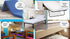 Gilbins 30" 75"x8 Set 4 2 Cot Size x Sheet Piece Fitted Flat Pillowcases, Made of Cotton, Perfect for Camp Bunk