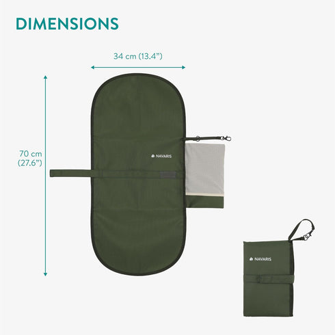Navaris Baby Changing Mat Portable - Slim Lightweight & Foldable Baby Change Mat - Water Repellent Travel Changing Mat