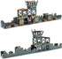ZHX Set 8 10 12 14 Military Base Building Brick for Army Minifigure War Accessories, Defence Base Guard Tower Guns