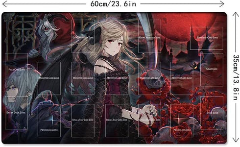 New Playmat Vampire Fraulein Custom TCG CCG Trading Card Game Mat with Free Bag