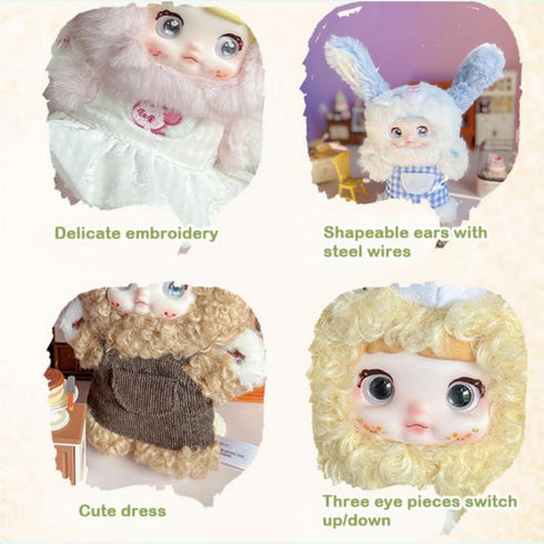 Nommi V5 1PC (1 9 Puppy Diary Series Plush Blind Box of Possible Styles) Cute Figures Collectible Toys Birthday Gifts