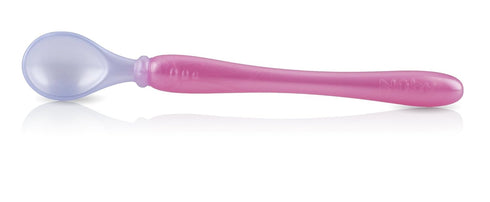 Nuby 3-Pack Easy Go Spoons with Travel Case, Colors May Vary, 9 Months Plus