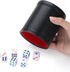 Delta-shop Felt Lined Professional Dice Cup - Quiet with 6 Dice for Yahtzee Game