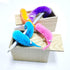 240 (12 SHENGSEN Pieces Fuzzy Worm Toys with Big and Small Sizes Mixed Fuzzy Worms on Strings Trick Toys Carnival Party