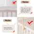 let's make Baby Crib Mobile Arm - Wooden Baby Mobile Crib Holder for Mobile Hanging Baby Crib Attachment for Nursery