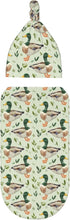 Sets Farm Animal Cute Mallard Duck Newborn Swaddle Blankets Hat Soft Baby Receiving Blanket Swaddle Sack for Baby