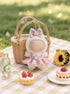 VVQUI (2 Pack) 17cm Set, Clothes for LABUBU Doll (NO Dolls), Black Plaid Outfit & Hot Pink Plaid Dress, Stylish Dress