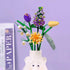 MEIEST Set,Creative Mini Building Blocks Flower Bouquet DIY Unique Decoration Home,Flowers Botanical Collection