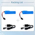 3.7V Li-ion Battery 1200mAh - 2 Pack Rechargeable Batteries with USB Charger for Remote Control Cars