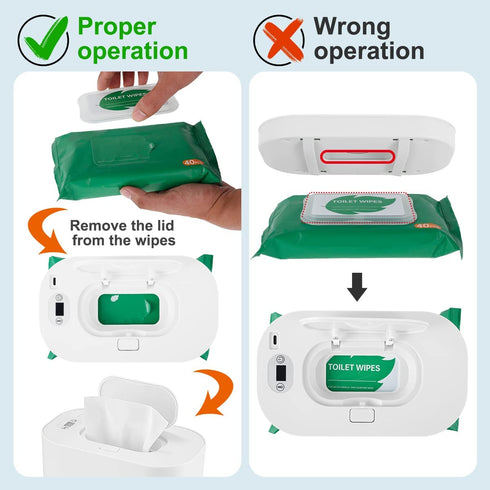 generic 5 Baby Wipe Warmer and Baby Wet Wipes Dispenser, Modes of Temperature Heating Control Portable Diaper Wipes