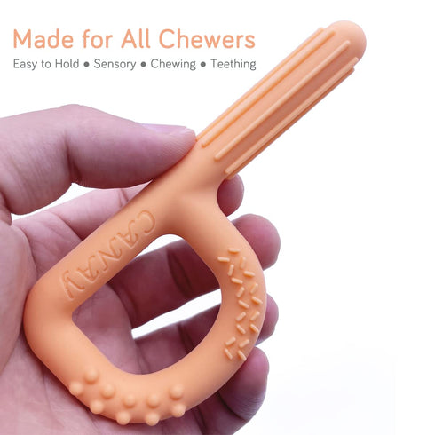 Xtra Tough Hand-Held Sensory Chew Toys for Autistic Children - 3 Pack Chew Sticks for Teething & Oral Motor Stimulation