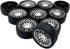 URIMPAVIDO 10PCS (3x35mm) Toy Car Wheels Rubber Tire Wheels with Metal Shaft for RC Car Truck DIY Model Toy Wheel
