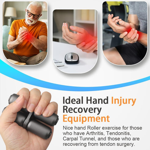 Umnodobn Handheld Fidget Hand Roller Toy, Metal Hand Spinner for Kids Adults, Cool Gadget EDC Autism ADHD Anxiety Desk