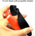 skrnrhrery 8060 8x6 3.17 10 Propeller for RC Airplane Quadcopter Black Soft Propeller Blades Fold Resistant with Shaft