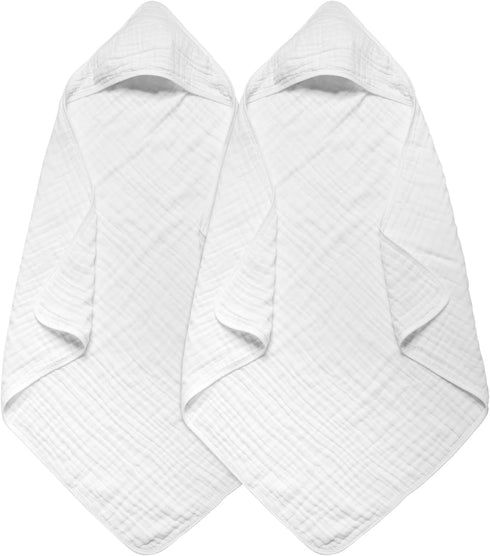 Arnzion Baby Hooded Towels for Babies and Toddlers, Muslin Baby Bath Towel Soft