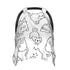 Hcpwzrf Cute Cartoon Cat Baby Car Seat Cover & Nursing Cover - Breathable Stretch Multi-Use Cover for Breastfeeding