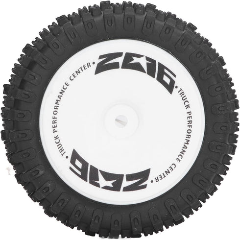 Alomejor 2Pcs Rubber RC Car Rear Tires Set for 124007 Remote Control Car