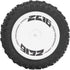 Alomejor 2Pcs Rubber RC Car Rear Tires Set for 124007 Remote Control Car