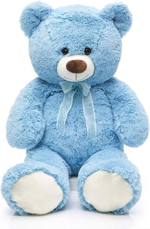 36 Inch Big Teddy Bear, Cute Giant Stuffed Animal Plush Bear for Kids and Girlfriend, Blue
