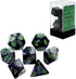 Chessex CHX26445 Dice-Gemini Set, Black/Grey/Green