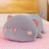 FUYU Cat Stuffed Animals, Soft Kawaii Kitten Plush Pillow, 27in/67cm Toy Gifts for Kids Room Decor (Gray Squinted)