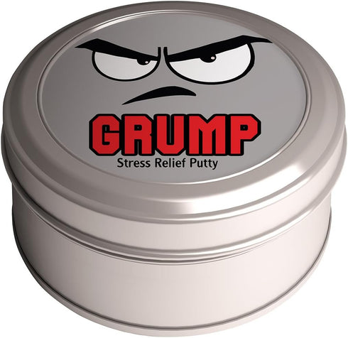 Grump Stress Relief Putty - Funny Gifts for Friends, Kids & Coworkers, Purple Therapy Putty