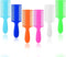 Lusofie 6Pcs Baby Comb Double Sided Dandruff Comb Fine Teeth Pet Comb Plastic
